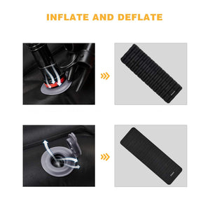 KingCamp 74.8 x 24.8 Inch Outdoor Waterproof Inflatable Sleeping Pad, Black