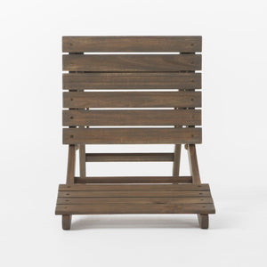 Positano - 4 Piece Foldable Chair Set in Gray