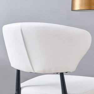 Minimalist Ergonomic Dining Chair With Curved Backres (Set of 4)
