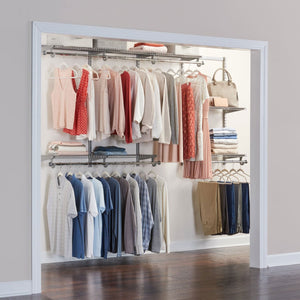 Rubbermaid Configurations Classic Custom 4' to 8' Wide Metal Closet Storage Kit