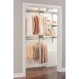 Rubbermaid Configurations Classic Custom 4' to 8' Wide Metal Closet Storage Kit