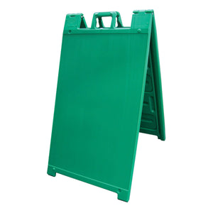 Plasticade Signicade Portable Folding Sidewalk Double Sided Sign Stand, Green - TRAPSKI