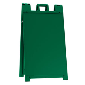 Plasticade Signicade Portable Folding Sidewalk Double Sided Sign Stand, Green - TRAPSKI