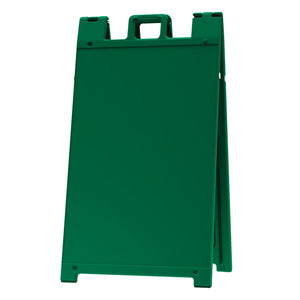 Plasticade Signicade Portable Folding Sidewalk Double Sided Sign Stand, Green - TRAPSKI