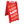 Plasticade 130-R Signicade A Frame Plain Portable Folding Sidewalk Sign, Red