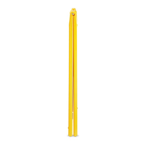 Plasticade 130-Y Signicade A Frame Plain Portable Folding Sidewalk Sign, Yellow - TRAPSKI