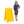 Plasticade 130-Y Signicade A Frame Plain Portable Folding Sidewalk Sign, Yellow - TRAPSKI