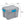 Sterilite 20 Gallon Plastic Storage Container Box Cement Gray/Blue (8 Pack)