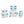 Sterilite 120-Qt Clear Plastic Wheeled Storage Bin w/ Gasket Latch Lid, 9 Pack