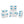 Sterilite 7.5 Quart Gasket Box, Stackable Storage Bin with Latching Lid, 6 Pack