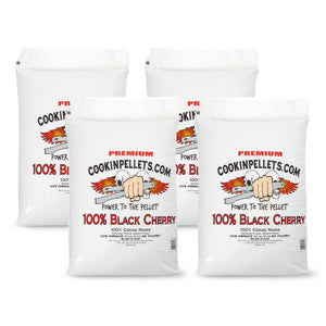 CookinPellets Black Cherry Smoker Hardwood Wood Pellets, 40 Pound Bag (4 Pack) - TRAPSKI