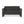 Loveseat With Slat Paneling And Aluminum Frame - Black