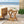 Patio Conversation Set with Foldable Acacia Wood Table and Cushioned Armchairs