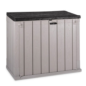 Toomax Stora Way All Weather Outdoor XL 5' x 3' Storage Shed Cabinet, Taupe - TRAPSKI