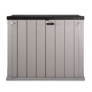 Toomax Stora Way All Weather Outdoor XL 5' x 3' Storage Shed Cabinet, Taupe - TRAPSKI