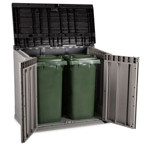 Toomax Stora Way All Weather Outdoor XL 5' x 3' Storage Shed Cabinet, Taupe - TRAPSKI