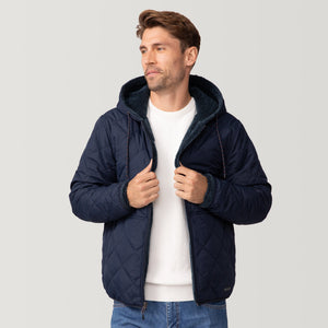 Men's Atlas Hooded Quilted Reversible Sherpa Jacket