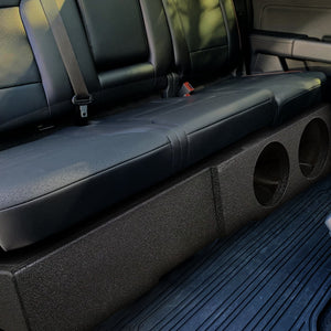 QPower Dual 8" Sub Box - Chevy Silverado Crew Cab, GMC Sierra Crew Cab 2007-2026