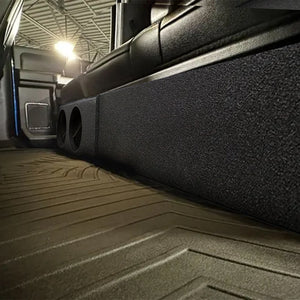 QPower Dual 8" Sub Box - Chevy Silverado Crew Cab, GMC Sierra Crew Cab 2007-2026 - TRAPSKI