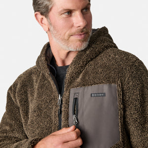 Men's Atlas Hooded Quilted Reversible Sherpa Jacket