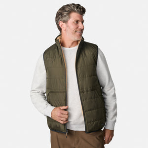 Men's Atlas II Quilted Reversible Sherpa Vest