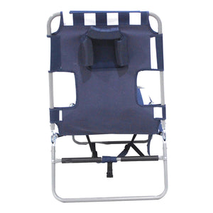 Ostrich The Backpack Chaise Lounge, Facedown Beach Camping Chair w/ Storage Bag