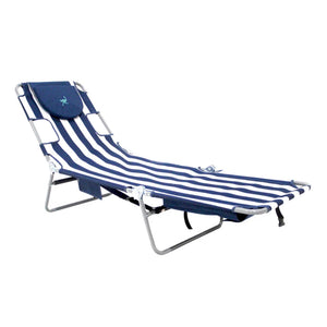 Ostrich The Backpack Chaise Lounge, Facedown Beach Camping Chair w/ Storage Bag