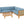Oana Outdoor Wooden Sectional Set With Cushions, Blue