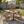 7-Piece Outdoor Dining Set, Acacia Wood Table & 6 Acacia Wood Rope Chairs