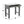 Light Gray Faux Marble Dining Table with Storage Drawer