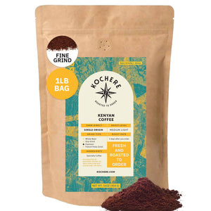 Kochere Coffee Kenyan Nyeri Embu AB Medium-Light Roast - Fruity, Balanced, Bright Cup