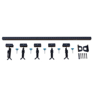 Lone Peak Ski Rack | Adjustable Wall Storage System | Holds 5 Pairs of Skis
