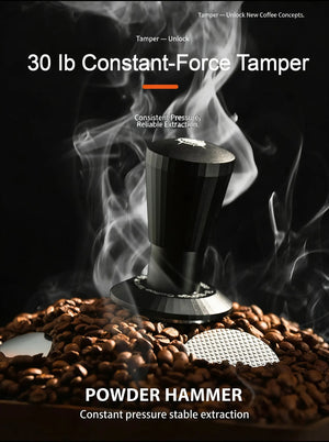 Black Myth Impact Tamper - 30LB Constant Force Spring Espresso Tamper Under $49