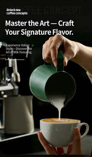 Phantom Precision Latte Art Pitcher – 600ml Narrow Spout for Advanced Patterns