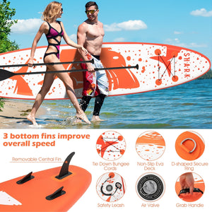 Inflatable Stand Up Paddle Board with Backpack Aluminum Paddle Pump
