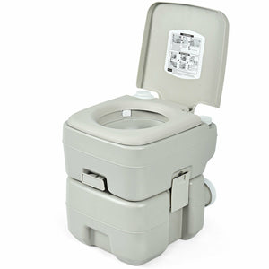 5.3 Gallon 20 L Portable Travel Toilet for Camping RV Indoor Outdoor