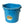 Little Giant All Purpose Heavy Duty Flat Back 20 Quart Plastic Bucket, Teal