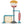 3-in-1 Height Adjustable Basketball Stand Set with Soccer and Roller