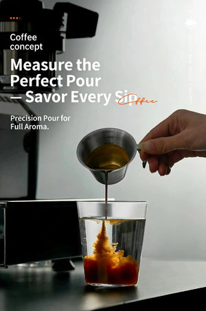 Best Espresso Shot Glass with Measurement Scale - Volcano 100ml Stainless Steel Under $6