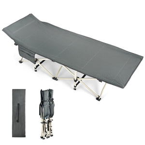 28.5 Inch Extra Wide Sleeping Cot for Adults with Carry Bag-Green