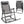 Outdoor Patio Camping Lightweight Folding Rocking Chair with Footrest