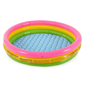 Intex 58" x 13" Inflatable Sunset Glow Colorful Backyard Kids Vinyl Splash Pool - TRAPSKI