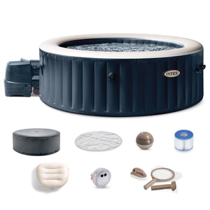 Intex 28429EP PureSpa Plus 77 x 28 Inch Hot Tub with Maintenance Accessory Kit