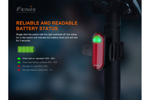 Fenix BC05R V2.0 Rechargeable Bicycle Tail Light - TRAPSKI