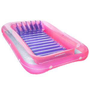 Swimline 71" Swimming Pool Inflatable Suntan Lounge Water Raft Float (4 Pack)