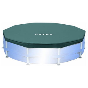 Intex Pool Filter (6 Pack) with Intex 10-Foot Round Above Ground Pool Cover