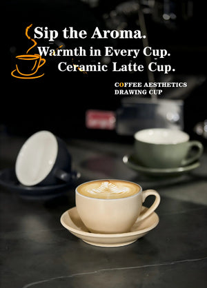Best Latte Art Cup for Home Baristas - Sawada Style Wide-Mouth Ceramic 300ml Under $11