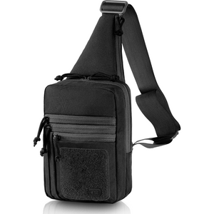 M-Tac Tactical Bag Shoulder Chest Pack with Sling & Loop Panel