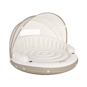 Intex Inflatable Canopy Island Float Lounge, 78.5" x 59"