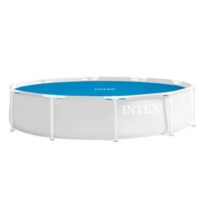 Intext 9.5 Foot Solar Cover Accessory for Above Ground Swimming Pools, Blue